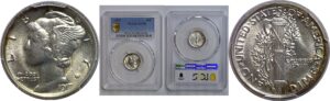 1917 Mercury Dime   PCGS AU-58