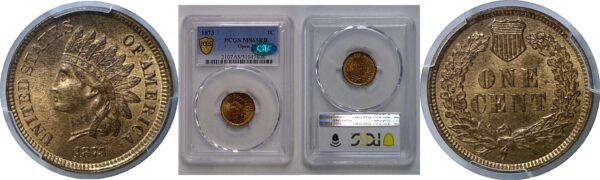 1873 Indian Head Cent    PCGS MS-65 RB  CAC