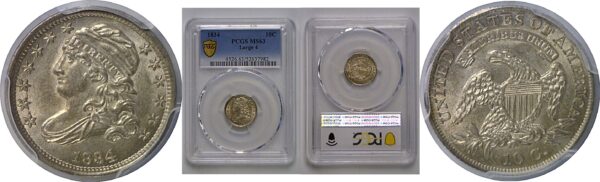 1834 Bust Dime   PCGS MS-63