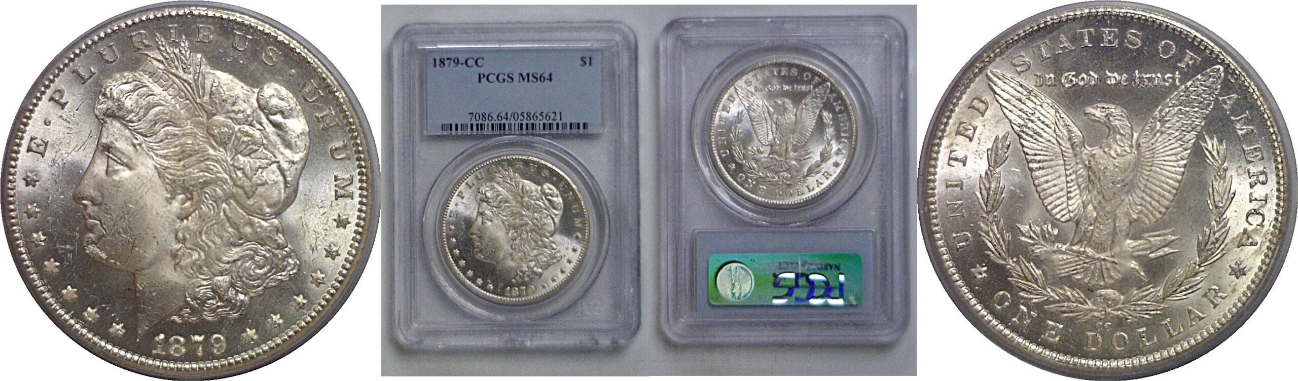 1879-CC Morgan Dollar   PCGS MS-64