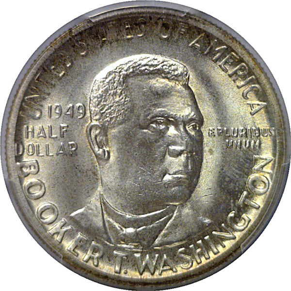 1949 Booker T Washington Commemorative Half Dollar   PCGS MS-67 - Image 2