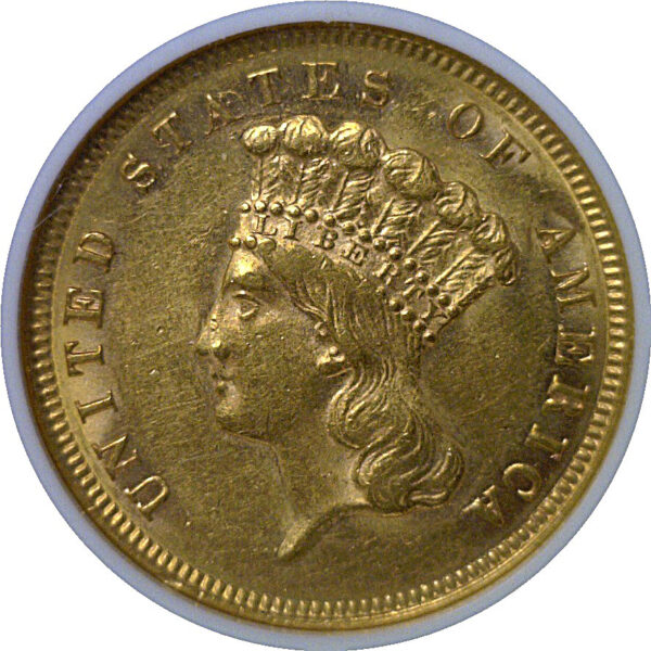 1879 $3 Princess   NGC AU-58  CAC - Image 2
