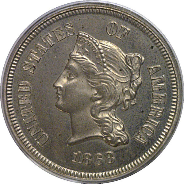 1868 Nickel Pattern  Judd-633   PCGS PR-63 CAC - Image 2