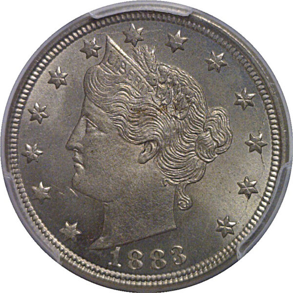1883 With CENTS  Liberty Nickel   PCGS MS-65 - Image 2