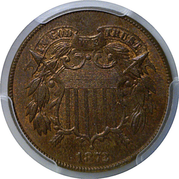 1872 Two Cent Piece   PCGS MS-64 RB - Image 2