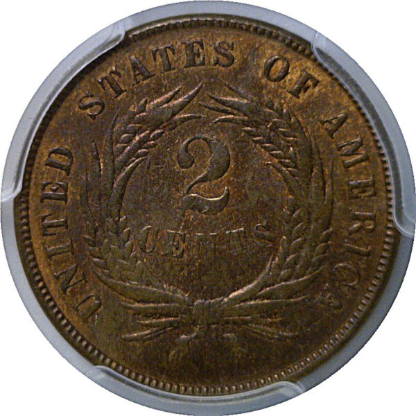 1872 Two Cent Piece   PCGS MS-64 RB - Image 3
