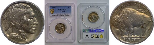 1913-S T-2  Buffalo Nickel   PCGS MS-63