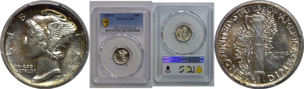 1919-S Mercury Dime   PCGS AU-58