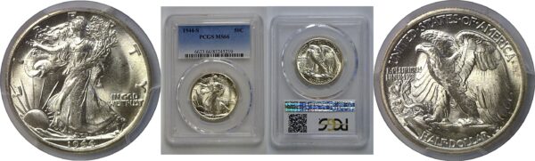 1944-S Walking Liberty Half Dollar   PCGS MS-66