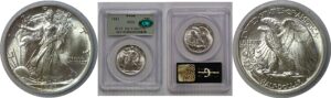 1943 Walking Liberty Half Dollar   PCGS MS-66  CAC
