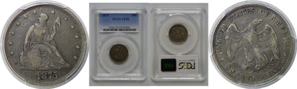 1875 Twenty Cent Piece   PCGS VF-30