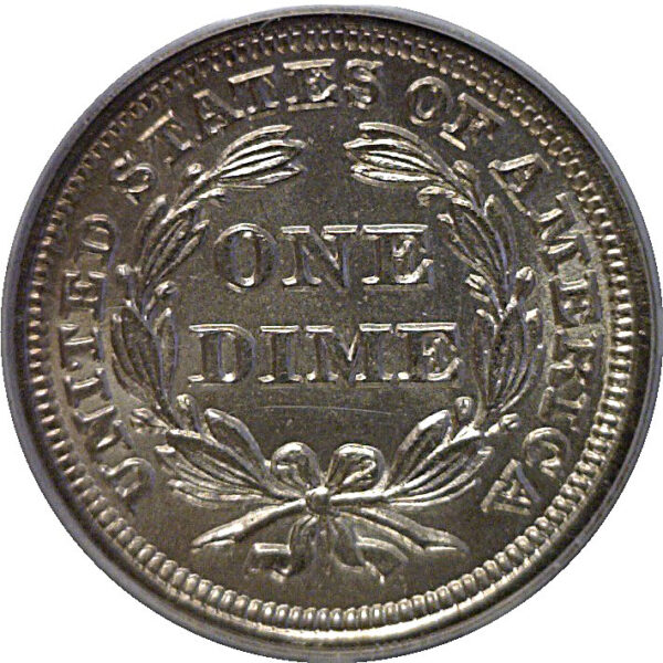 1858 Seated Liberty Dime   PCGS MS-64 - Image 3