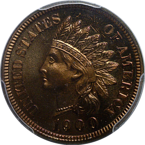 1900 Indian Head Cent   PCGS PR-66 RB  CAC - Image 2