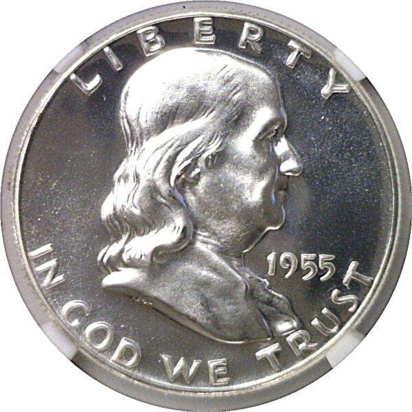 1955 Franklin Half Dollar   NGC PF-69 - Image 2
