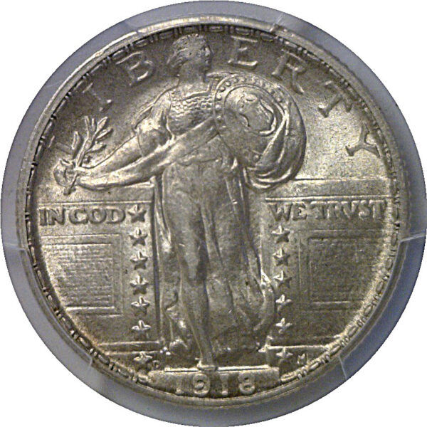 1918-D Standing Liberty Quarter   PCGS MS-62 - Image 2