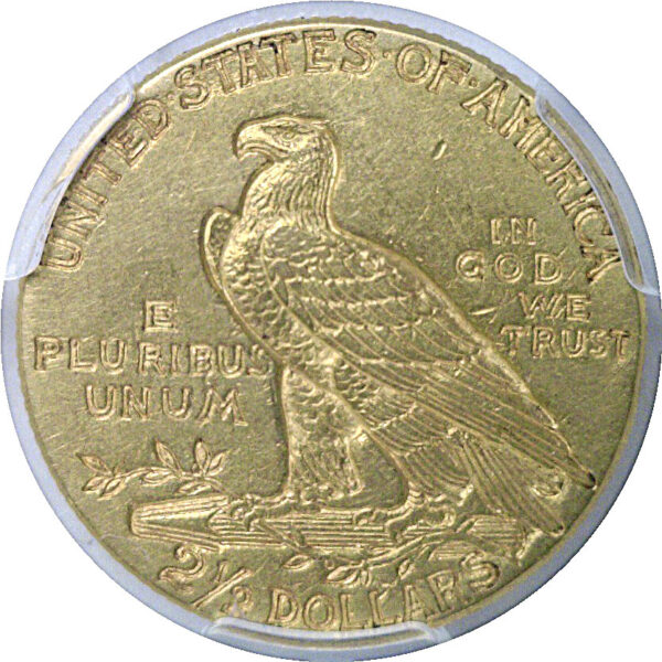 1913 $2 1/2 Indian   PCGS AU-58 - Image 3