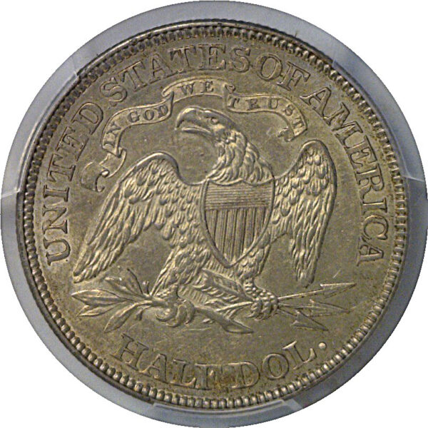 1875 Seated Liberty Half Dollar   PCGS AU-53 - Image 3
