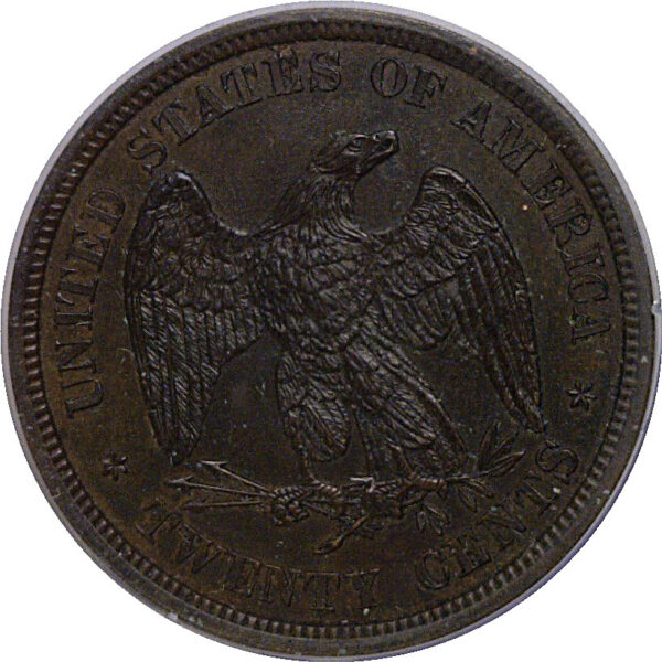 1875 Twenty Cent Pattern  Judd-1400   PCGS PR-63 BN - Image 3