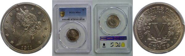 1911 Liberty Nickel   PCGS MS-64