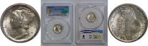 1917-D Mercury Dime   PCGS MS-66  CAC