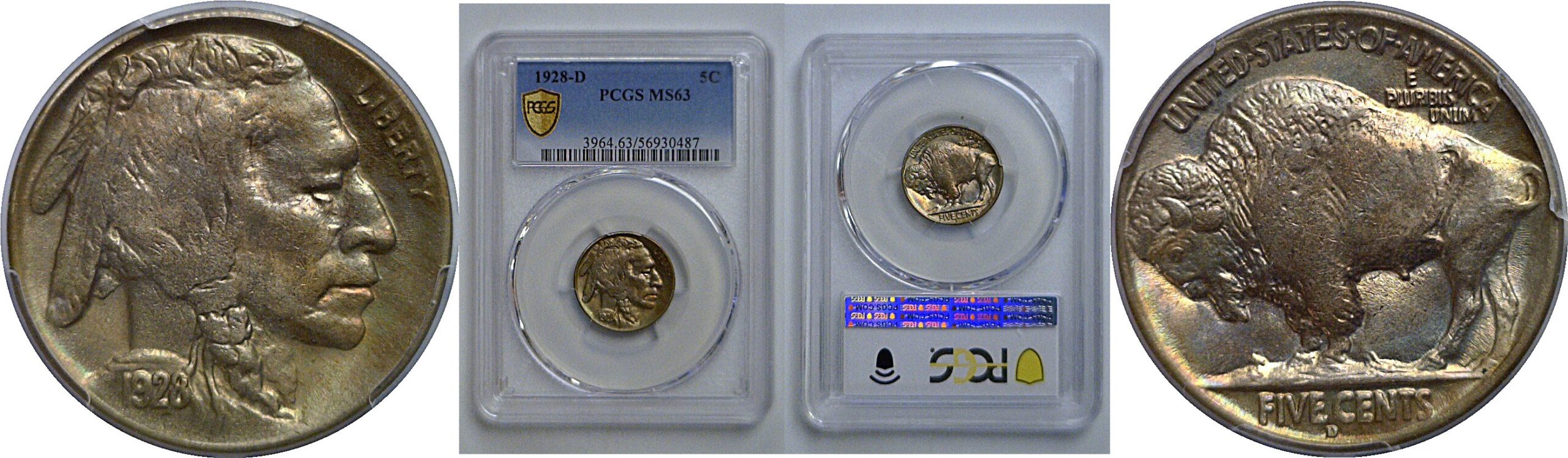 1928-D Buffalo Nickel   PCGS MS-63