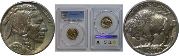 1936-S Buffalo Nickel   PCGS AU-58