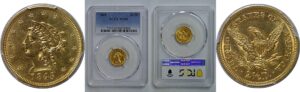 1845 $2 1/2 Liberty   PCGS MS-62