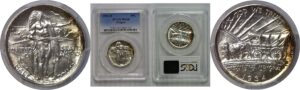 1934-D Oregon Trail Commemorative Half Dollar   PCGS MS-64