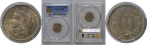1885 Nickel Three Cent   PCGS MS-65