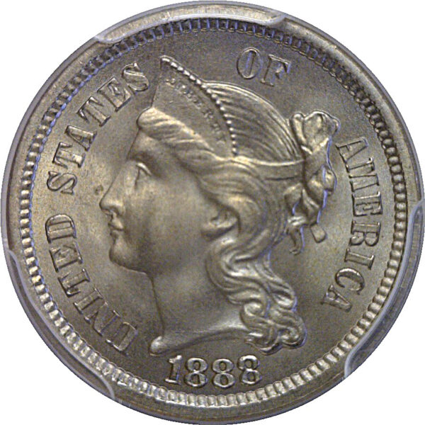 1888 Nickel Three Cent   PCGS MS-67 - Image 2