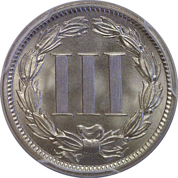 1888 Nickel Three Cent   PCGS MS-67 - Image 3