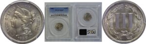 1888 Nickel Three Cent   PCGS MS-67