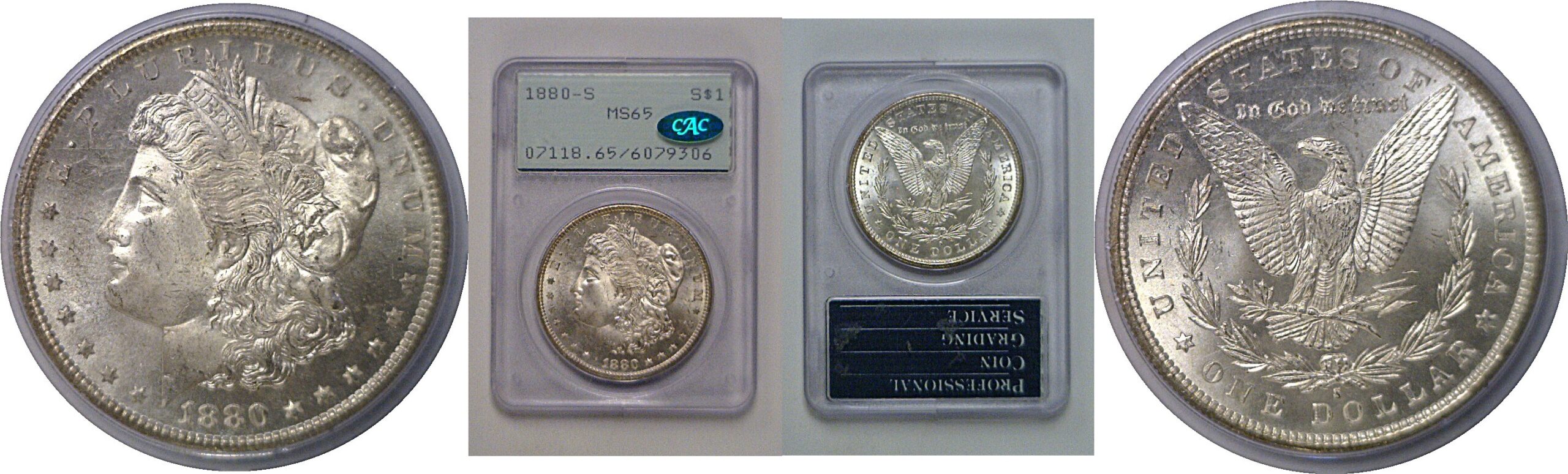 1880-S Morgan Dollar   PCGS MS-65  CAC