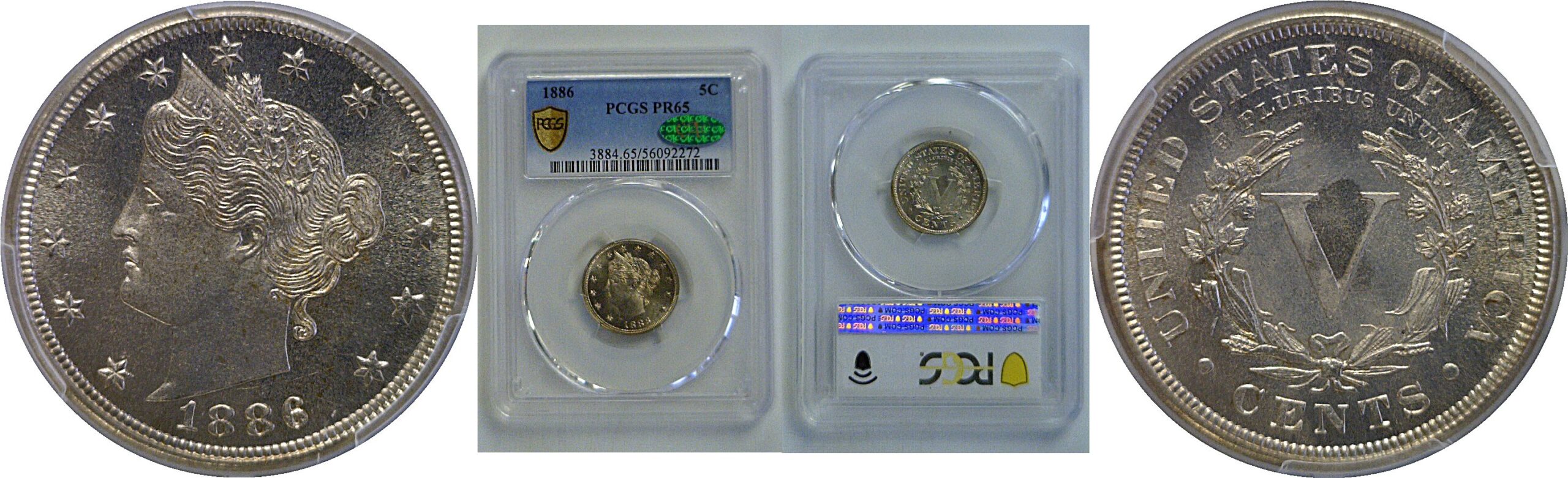 1886 Liberty Nickel   PCGS PR-65  CAC