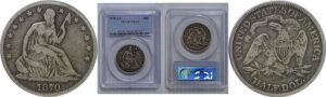 1870-CC Seated Liberty Half Dollar  PCGS VG-10