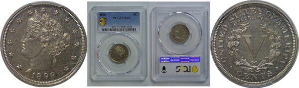 1898 Liberty Nickel   PCGS PR-63