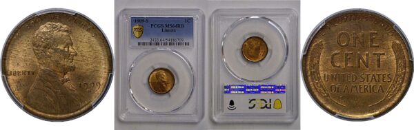 1909-S Lincoln Cent   PCGS MS-64 RB