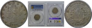 1886 Liberty Nickel   PCGS AU-50