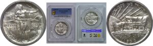 1938-D Oregon Trail Commemorative Half Dollar   PCGS MS-66