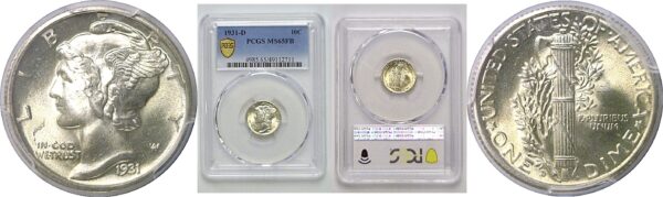 1931-D Mercury Dime   PCGS MS-65 FB