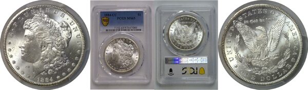 1884-CC Morgan Dollar    PCGS MS-65