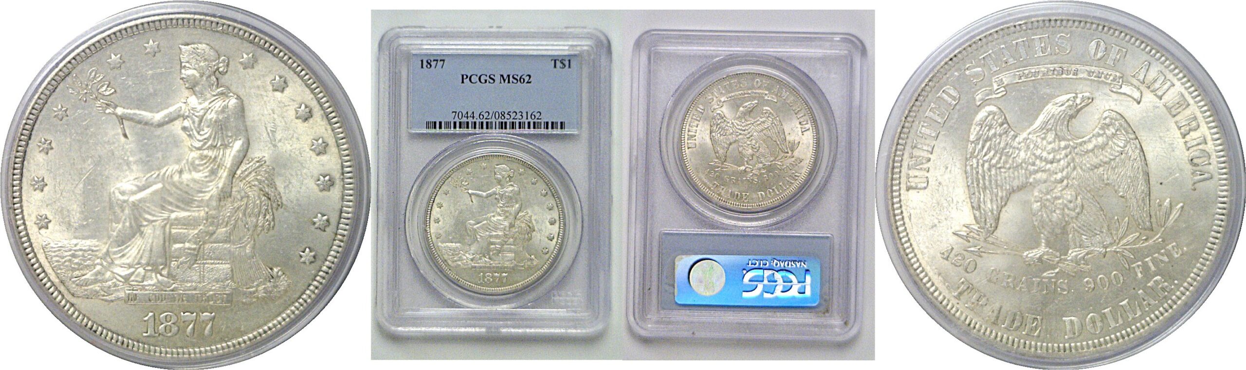 1877 Trade Dollar   PCGS MS-62