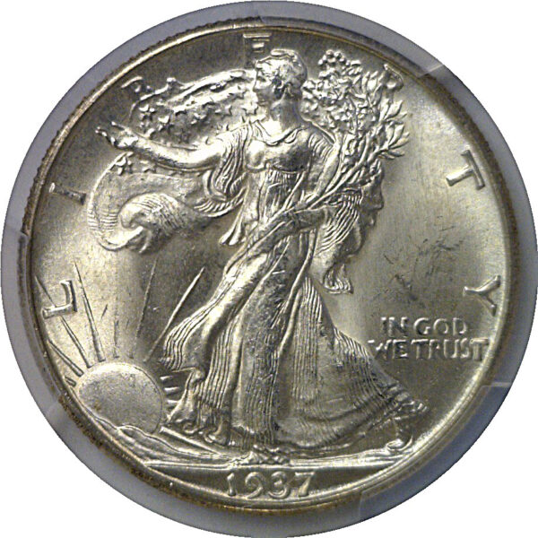 1937-D Walking Liberty Half Dollar   PCGS MS-65+ - Image 2