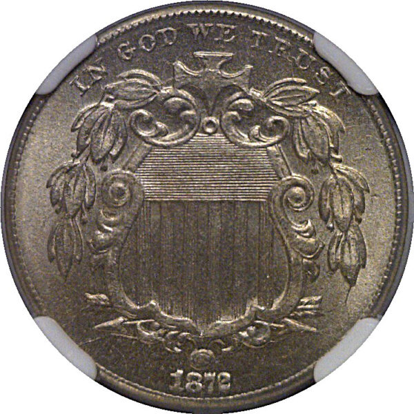 1872  Shield Nickel   NGC MS-65 - Image 2