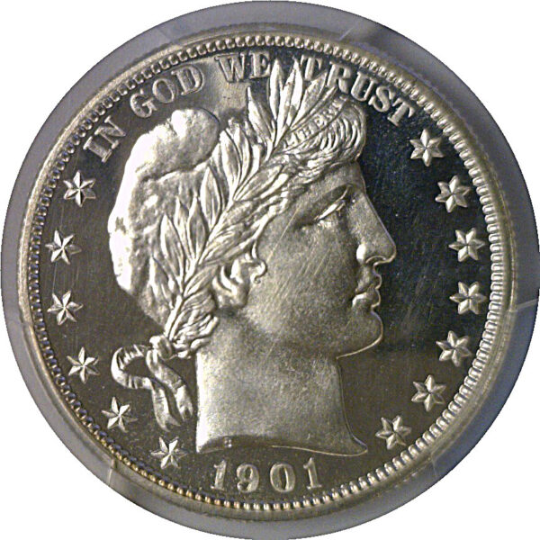 1901 Barber Half Dollar   PCGS PR-67 CAM - Image 2