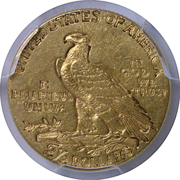 1913 $2 1/2 Indian   PCGS AU-58 - Image 3