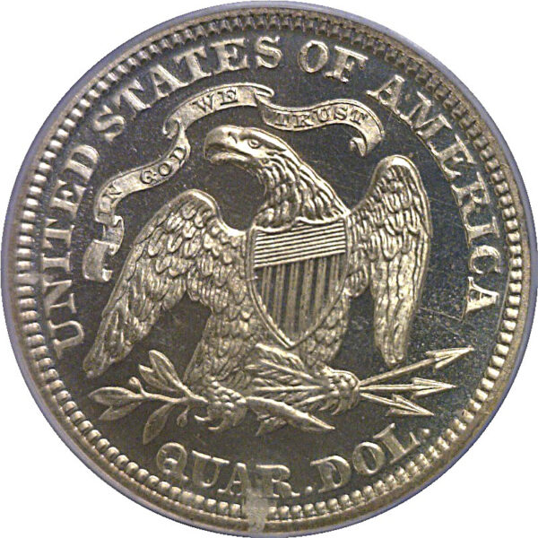 1874 Seated Liberty Quarter   PCGS PR-66 CAM - Image 3