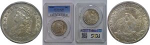 1814/3 Bust Half Dollar   PCGS AU-50