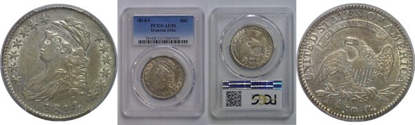 1814/3 Bust Half Dollar   PCGS AU-50