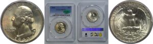 1943 Washington Quarter   PCGS MS-67+  CAC